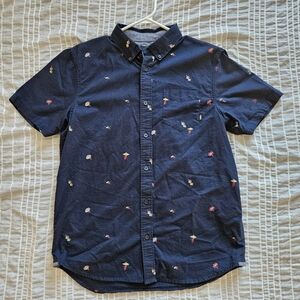 Vans Navy Blue Men's Short Sleeve Shirt